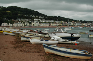 Seaside Scene in Devon on the South West Coast of England